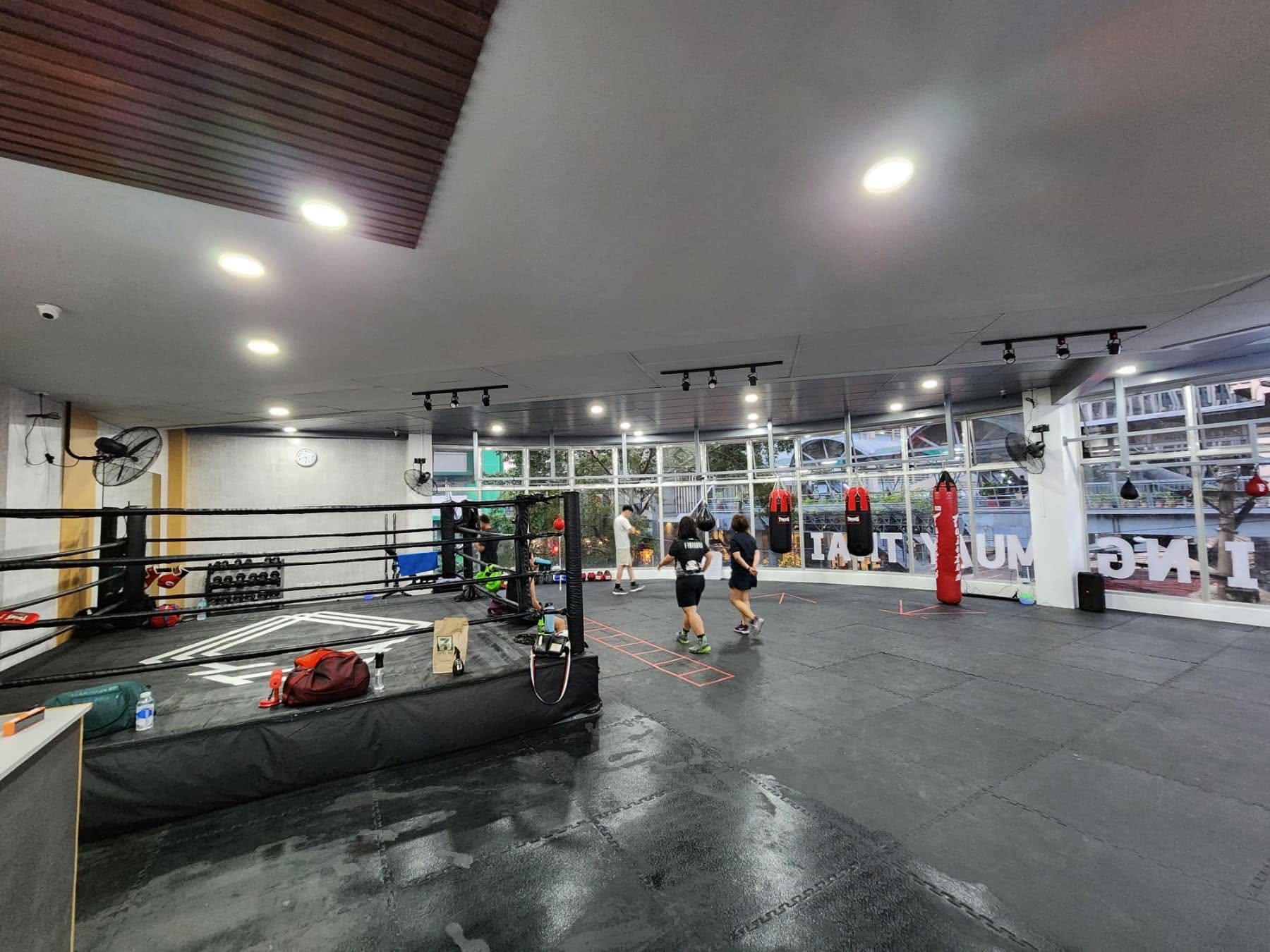 Heavy bag row